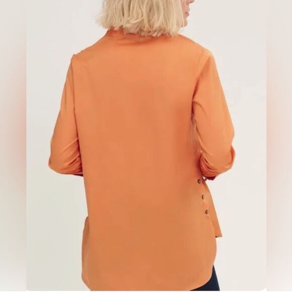 Harshman Orange Cotton Lightweight Top/Blouse(Size Large) - Picture 2 of 10